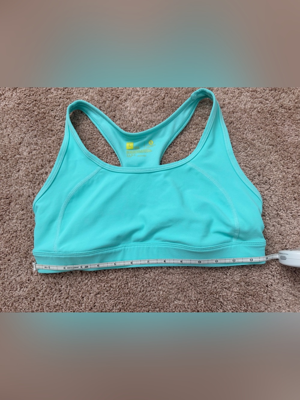 Xersion Mint Green Racerback Sports Bra - Size Large